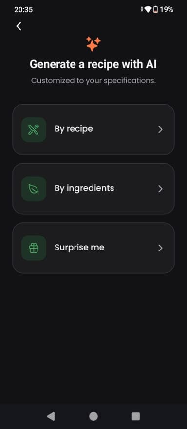 AI recipe